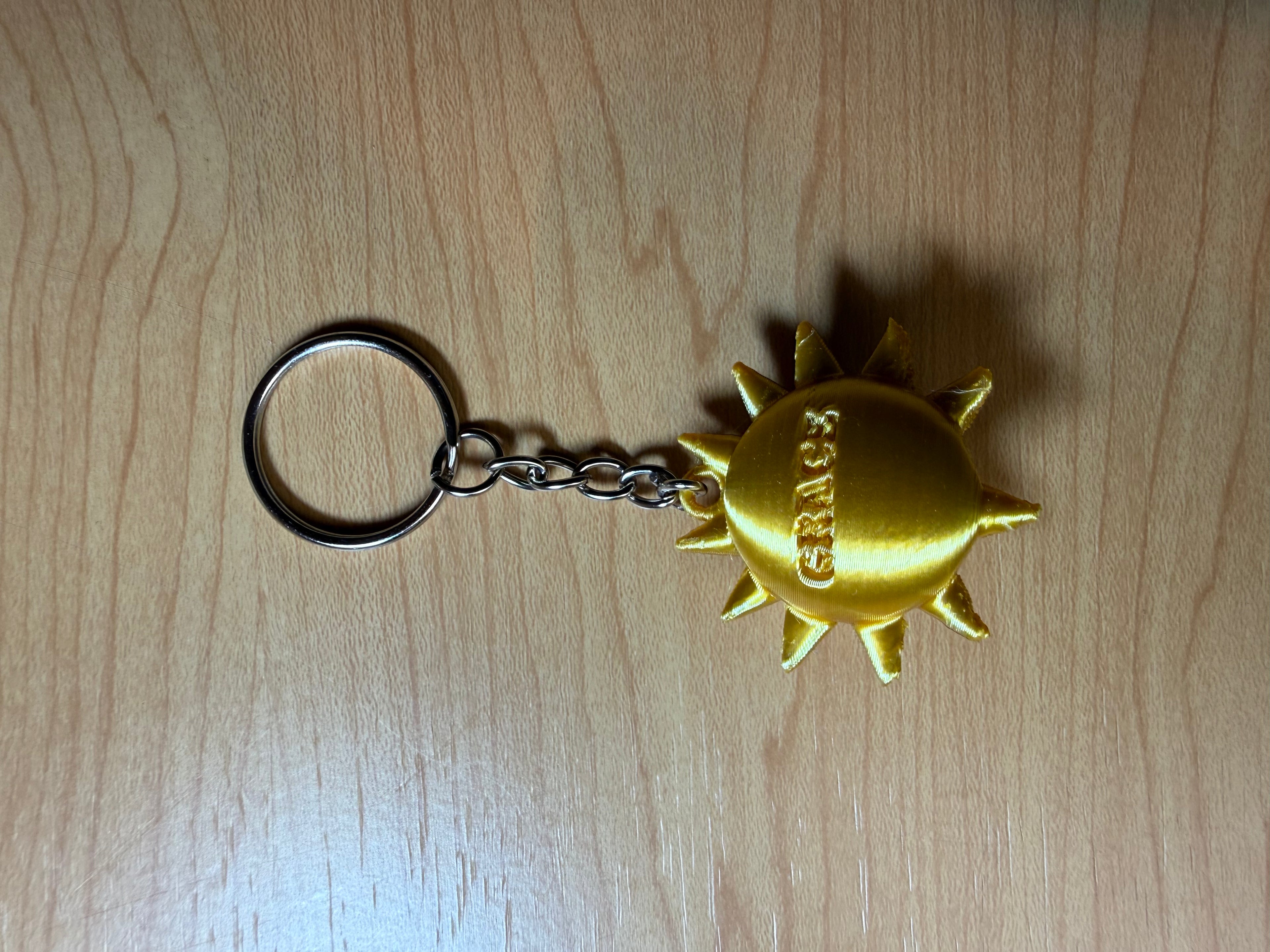 2 in 1 Personalized Sun Keychain.