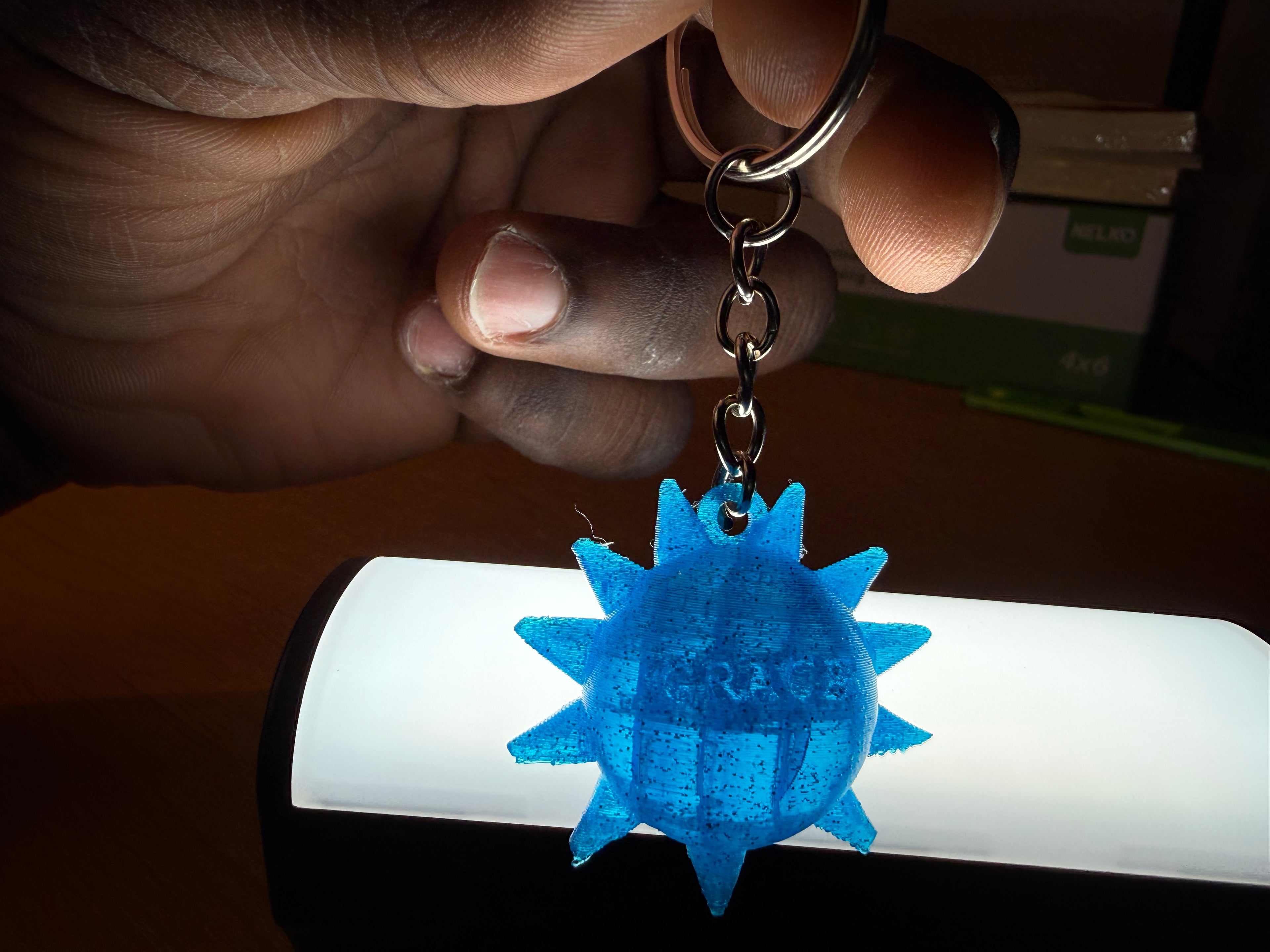 2 in 1 Personalized Sun Keychain.