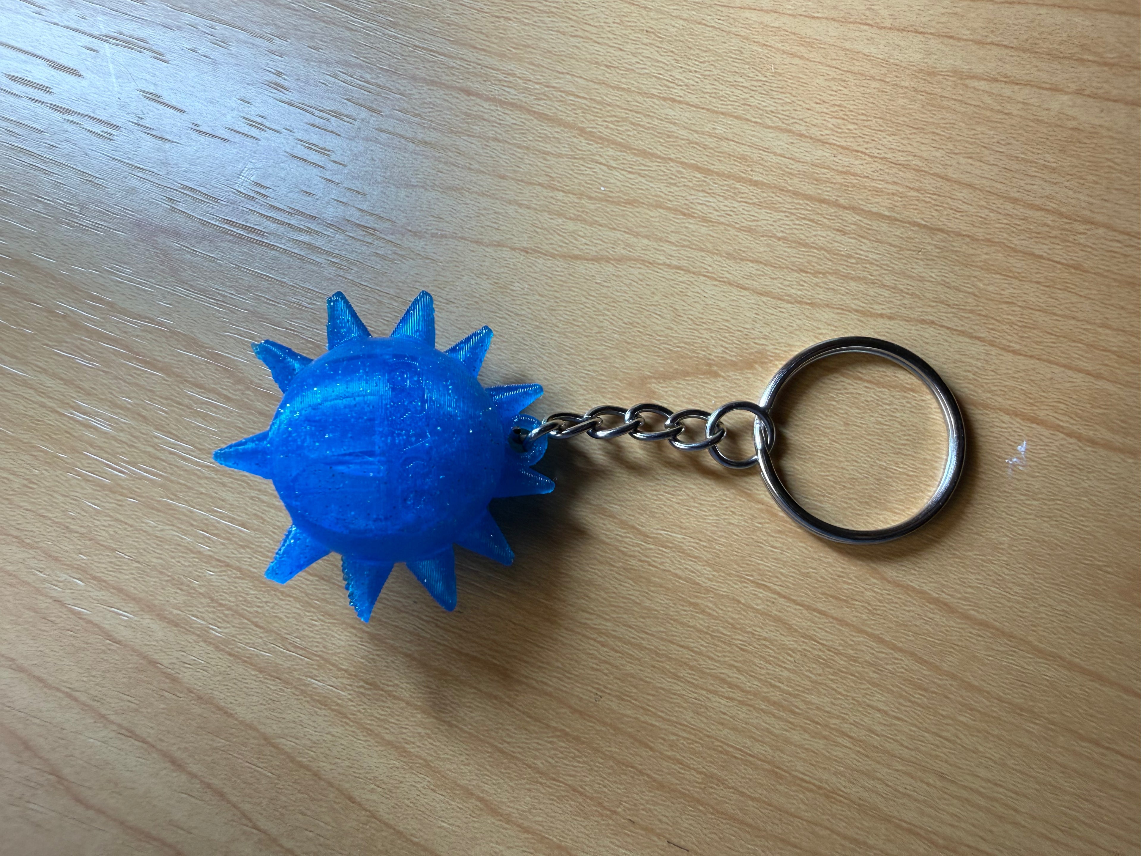 2 in 1 Personalized Sun Keychain.
